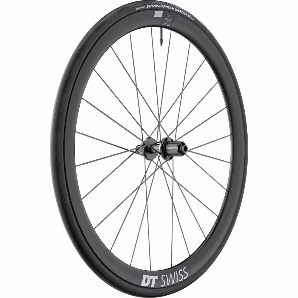 DT Swiss Laufrad ARC 1400 Dicut Disc 622 x 38 mm Schwarz - aerodynamisches Carbon-Vorderrad