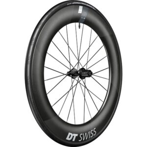 DT Swiss Laufrad ARC 1400 Dicut Disc 622 x 80 mm Schwarz - aerodynamisches Carbon-Vorderrad