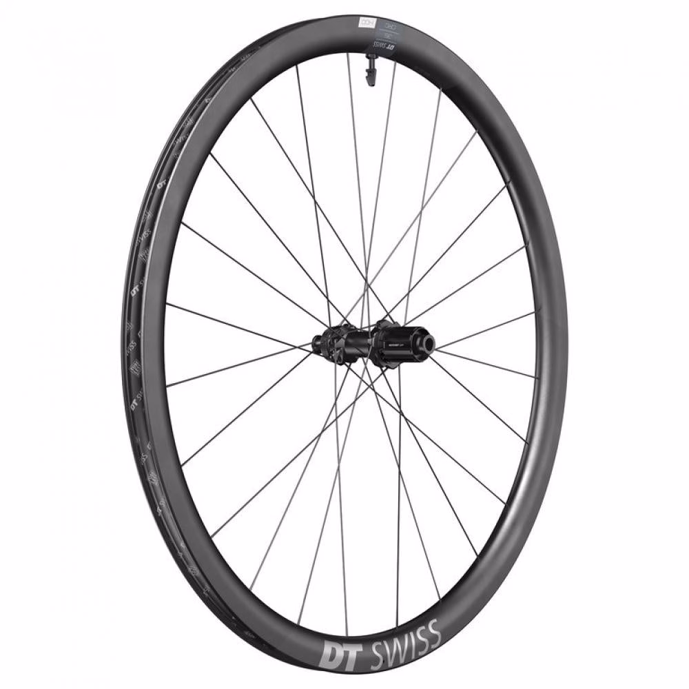 DT Swiss Laufrad CRC 1400 Spline Disc 622 x 22 mm Schwarz - leichtes Carbon-Performance-Laufrad