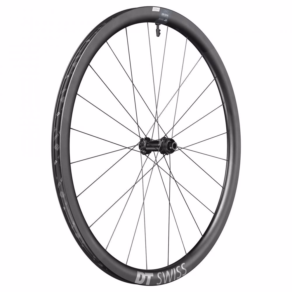 DT Swiss Laufrad CRC 1400 Spline Disc 622 x 22 mm Schwarz - leichtes Aero-Carbon-Hinterrad