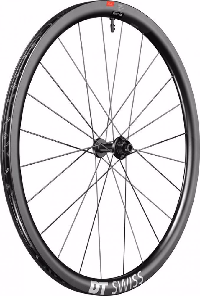 DT Swiss Laufrad ERC 1100 DICUT Disc 622 x 35 mm Schwarz - aerodynamisches Carbon-Endurance-Vorderrad