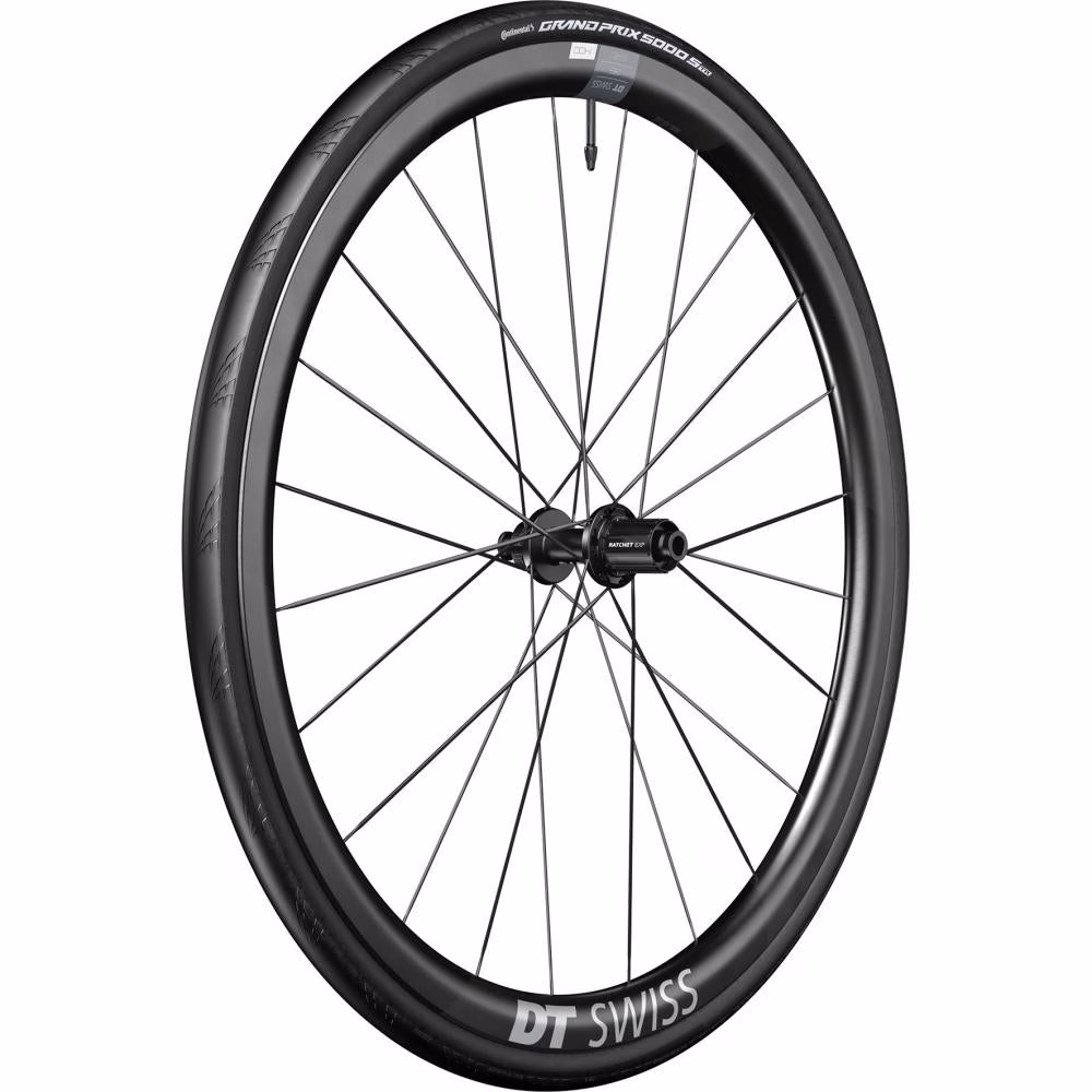 DT Swiss Laufrad ERC 1400 Dicut Disc 622 x 35 mm Schwarz - aero-optimiertes Endurance-Wheelset