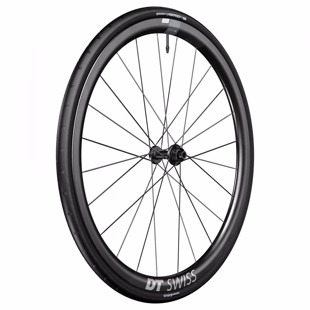 DT Swiss Laufrad ERC 1400 Dicut Disc 622 x 35 mm Schwarz - aerodynamisches Endurance-Carbonlaufrad