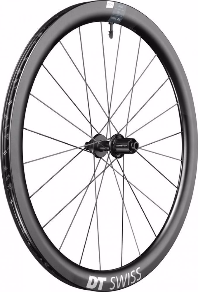 DT Swiss Laufrad ERC 1400 DICUT Disc 622 x 45 mm Schwarz - aerodynamisches Endurance-Vorderrad
