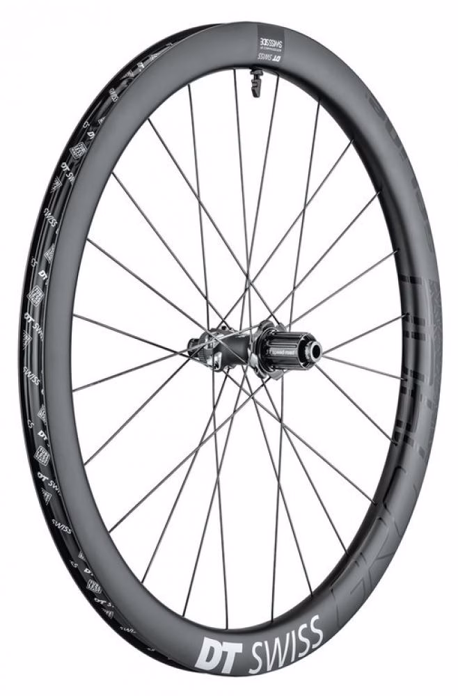 DT Swiss Laufrad GRC 1400 Spline Disc 584 x 24 mm schwarz - aerodynamisches Carbon-Gravelrad