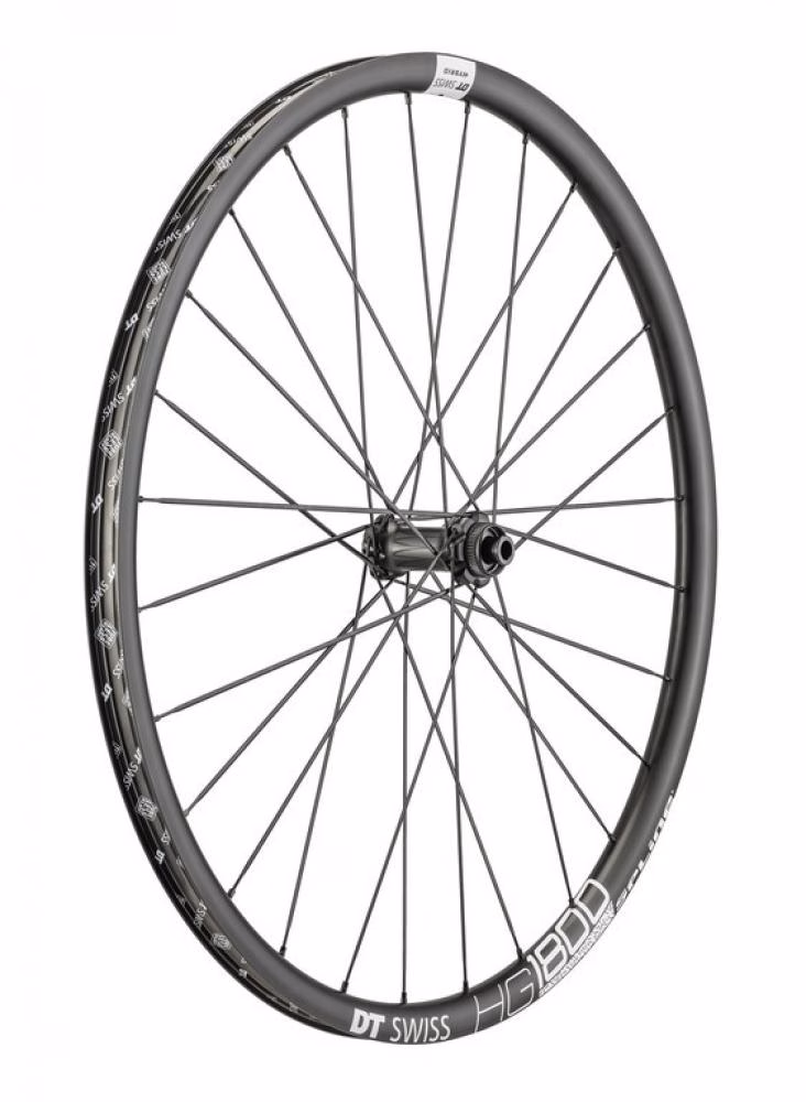 DT Swiss Laufrad HG 1800 Spline 27,5" 27 schwarz - robustes Hybrid Gravel Vorderrad