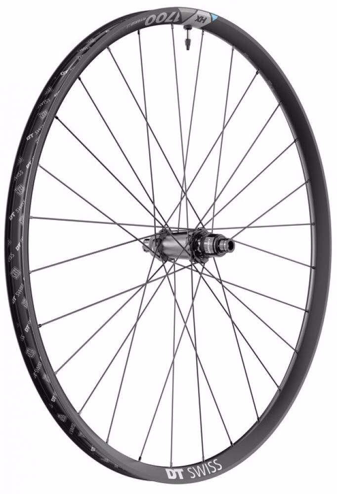DT Swiss Laufrad HX 1700 SPLINE LS 622 x 30 mm Schwarz - leichtes Hybrid-eMTB Hinterrad