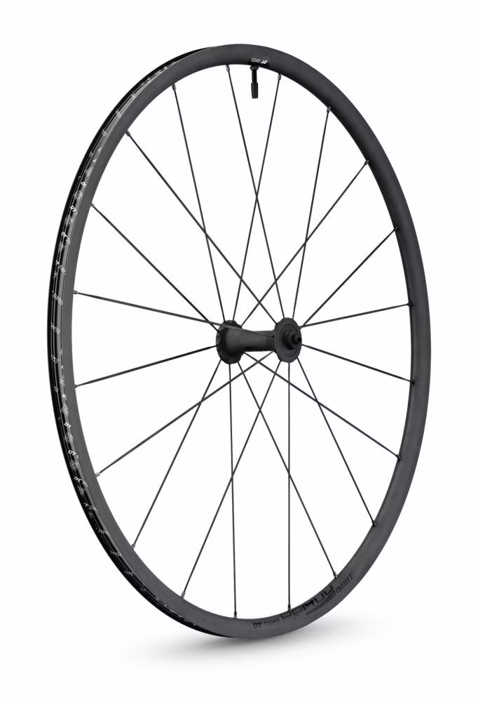 DT Swiss Laufrad PR 1400 Dicut Oxic 622x18 mm schwarz - High-Performance Rennrad-Vorderrad
