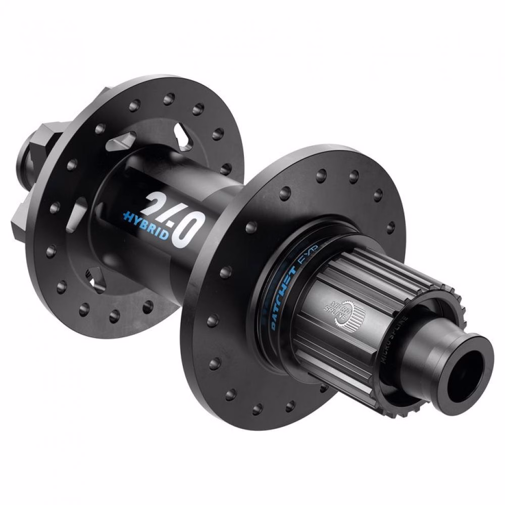 DT Swiss Nabe MTB Hybrid HR 240 EXP 6-Loch 32 Loch Schwarz - robuste eMTB-Hinterradnabe