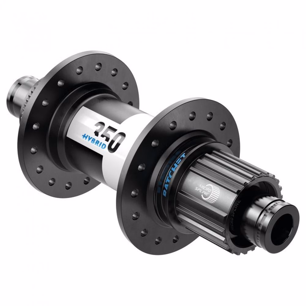 DT Swiss Nabe MTB Hybrid HR 350 32 Loch Schwarz - robuste eMTB Hinterradnabe