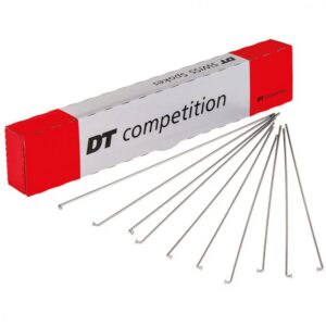 DT Swiss Speiche Competition 2.0 / 1.8 258 mm silber - robuste, leichte Laufrad-Speiche