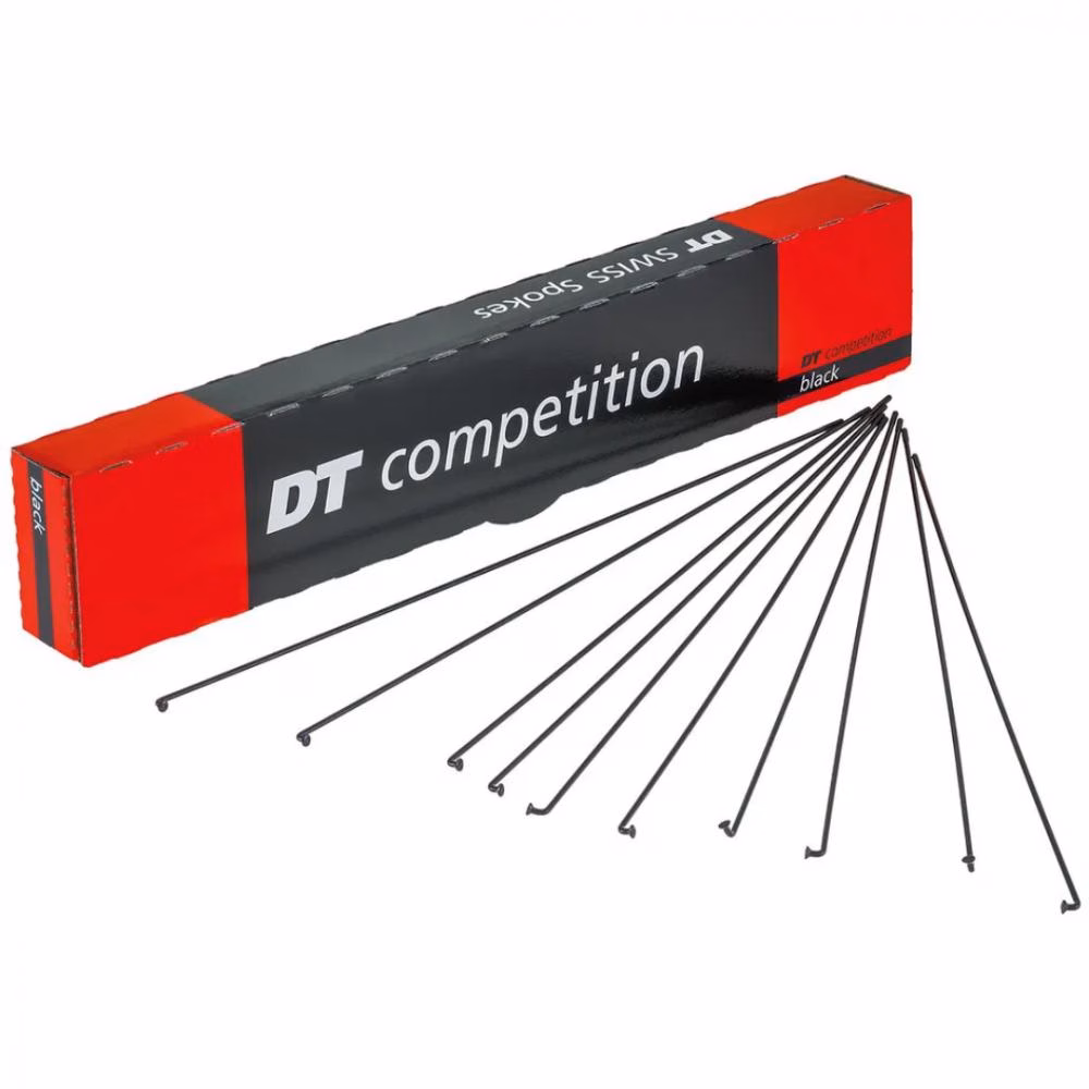DT Swiss Speiche Competition 2.0 / 1.8 264 mm schwarz - robuste High-Performance-Fahrradspeiche
