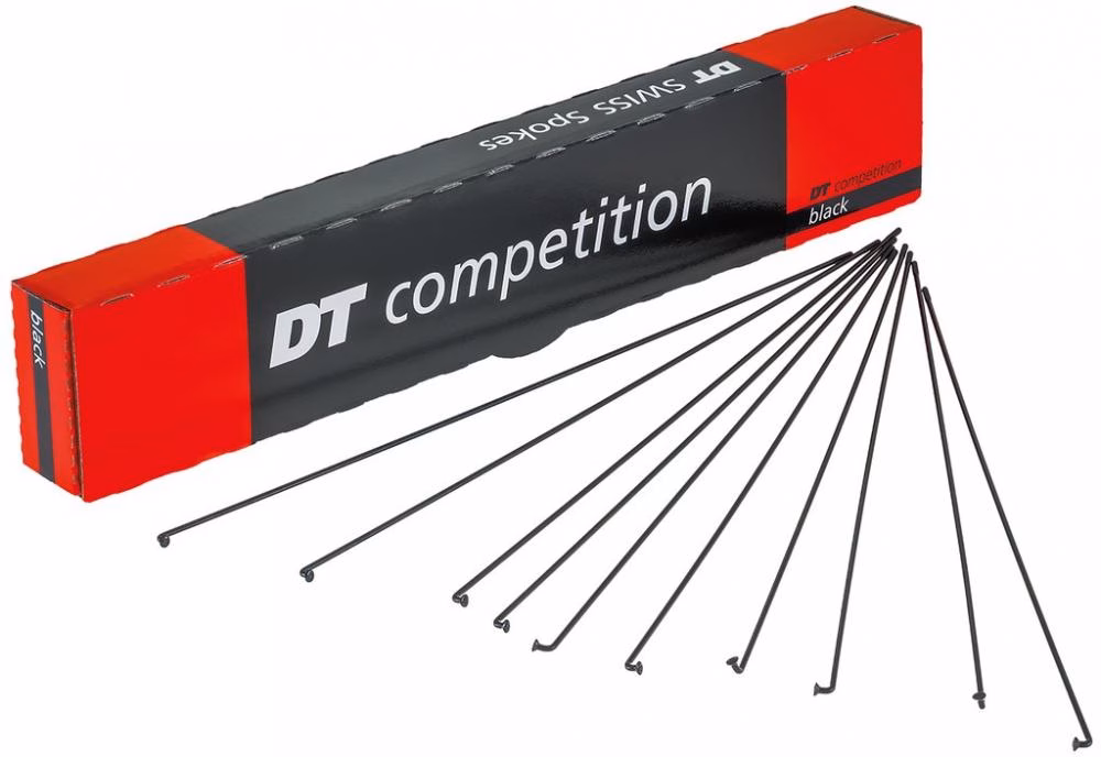 DT Swiss Speiche Competition 2.0 / 1.8 294 mm schwarz - robuste Leichtbau-Speiche