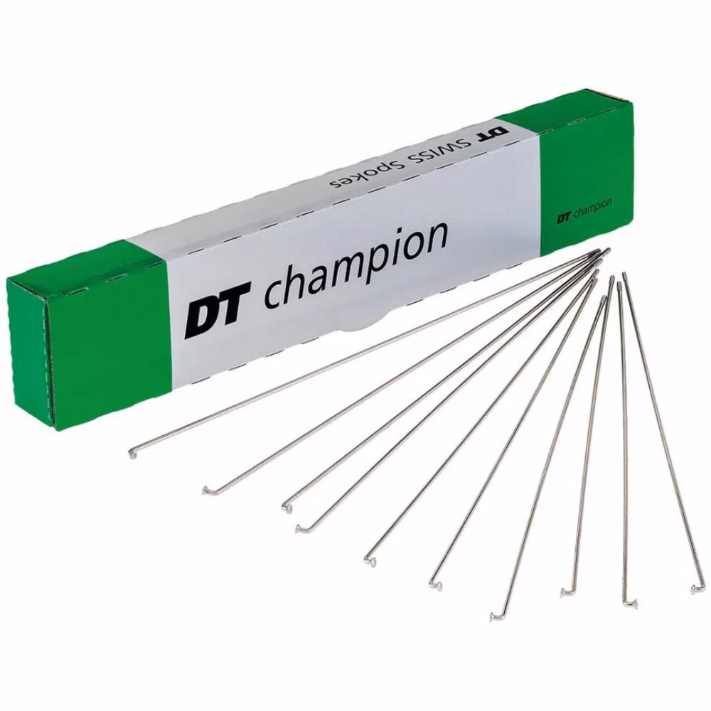 DT SWISS Speichen Champion M 2X292Mm Karton 100 Stück Silber Nirosta Ohne Nippel