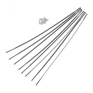 DT Swiss Speichenkit für ERC1100 DICUT VR/HR 28" Schwarz - zuverlässiger Ersatzspeichensatz