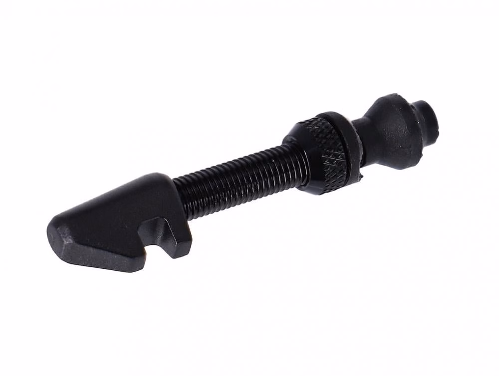 DT Swiss Tubeless-Ventil Alu schwarz 18-25 mm Schwarz - zuverlässiger Luftabschluss