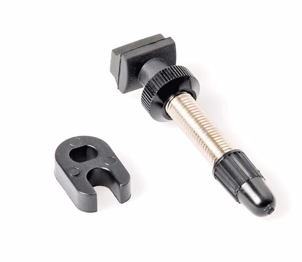 DT Swiss Tubeless-Ventil Road silber 63 mm Silber - zuverlässige Abdichtung für Rennrad-Tubeless-Systeme