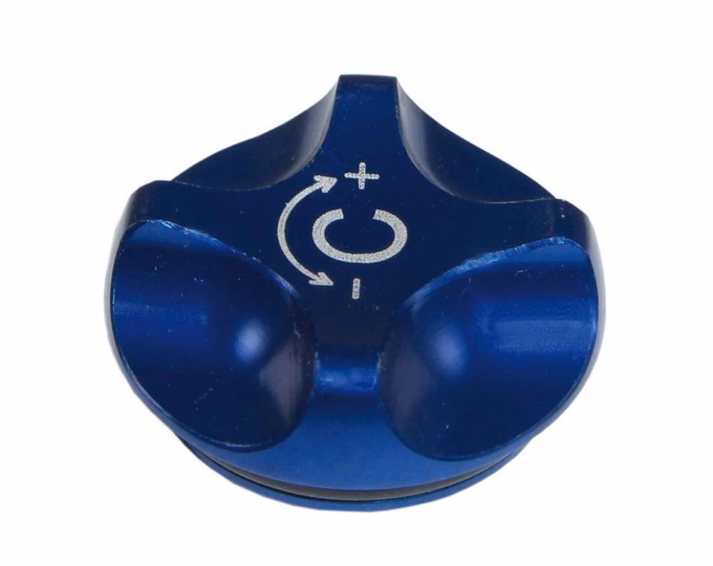 Einstellknopf SR Suntour für Druckstufe für SF10 Durolux RCA blau