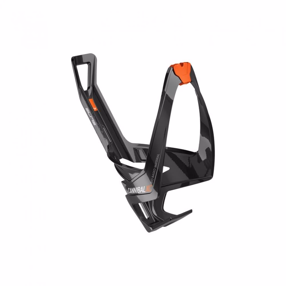 ELITE CANNIBAL XC BLACK GLOSSY orange M GLOSSY - seitlicher Flaschenhalter für schnellen Zugriff
