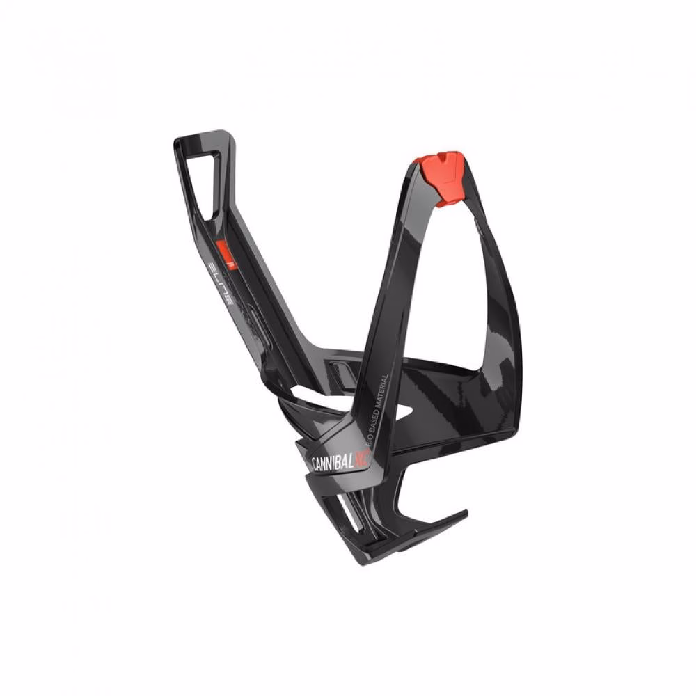 ELITE CANNIBAL XC Flaschenhalter One Size BLACK GLOSSY red - seitlicher Zugriff