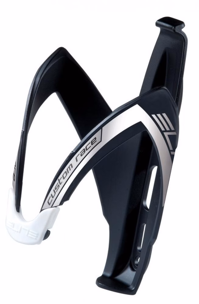 Elite Custom Race Flaschenhalter 74 mm schwarz/weiß matt