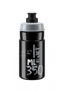 Elite Jet Trinkflasche 350 ml - Schwarz/Grau 66 mm
