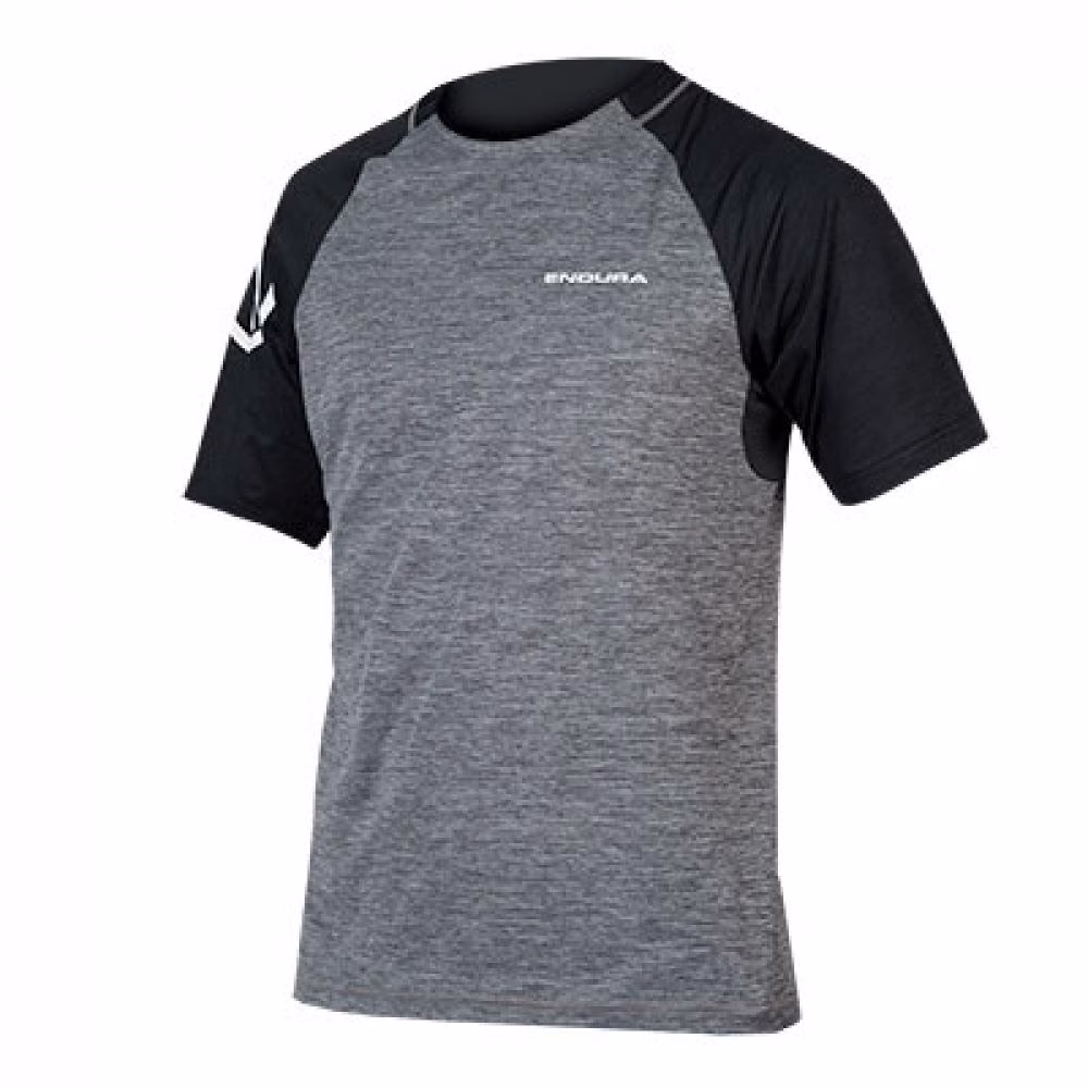 Endura SingleTrack Kurzarmtrikot Zinn-Grau Größe S