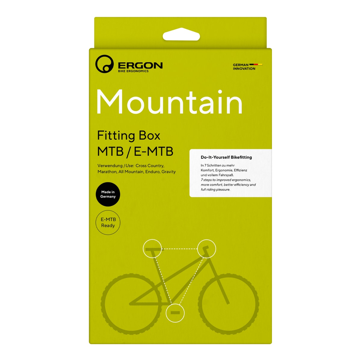ERGON Fitting Box MTB / E-MTB Fahrrad-Einstellhilfe