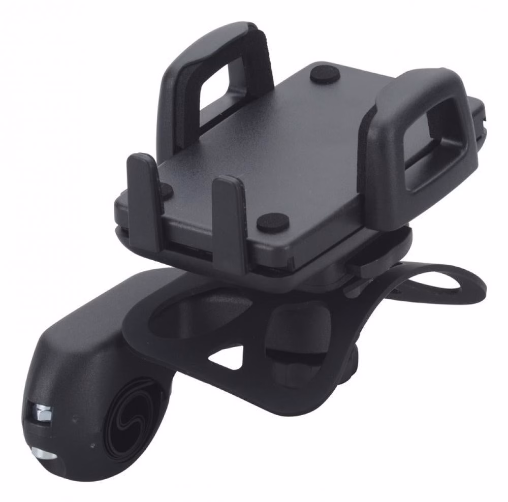 ergotec Handyhalterungsset für Lenkermontage schwarz - sichere Smartphone-Halterung fürs Fahrrad