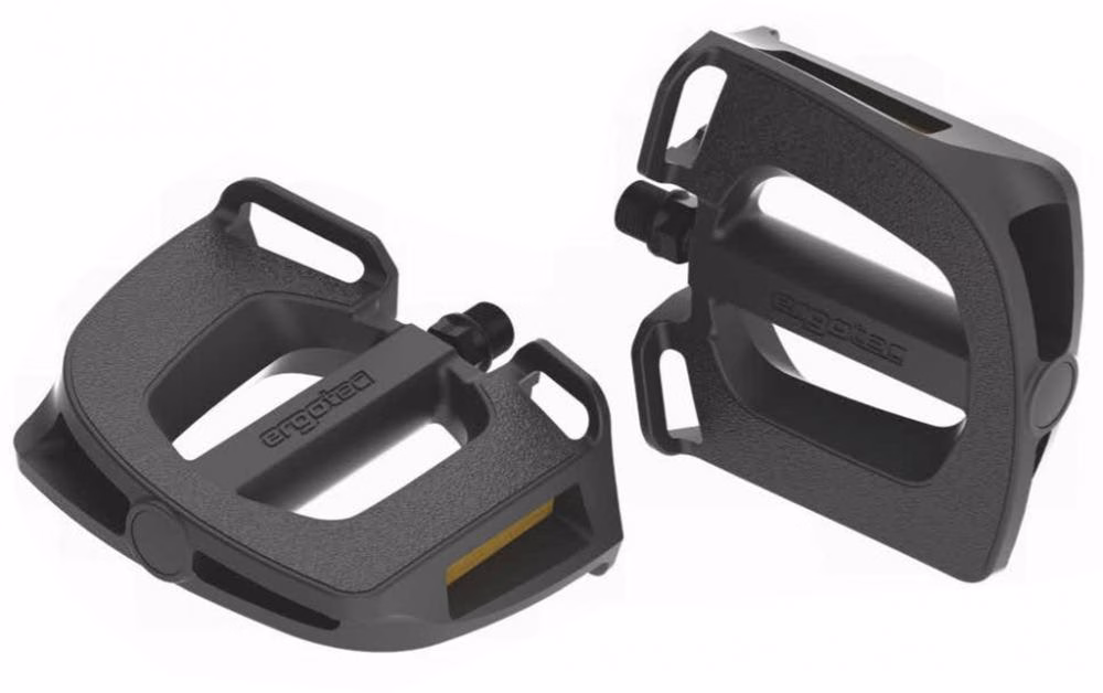 Ergotec Kunststoffpedal EP-2 schwarz 9/16 Zoll mit Reflektoren Pedal