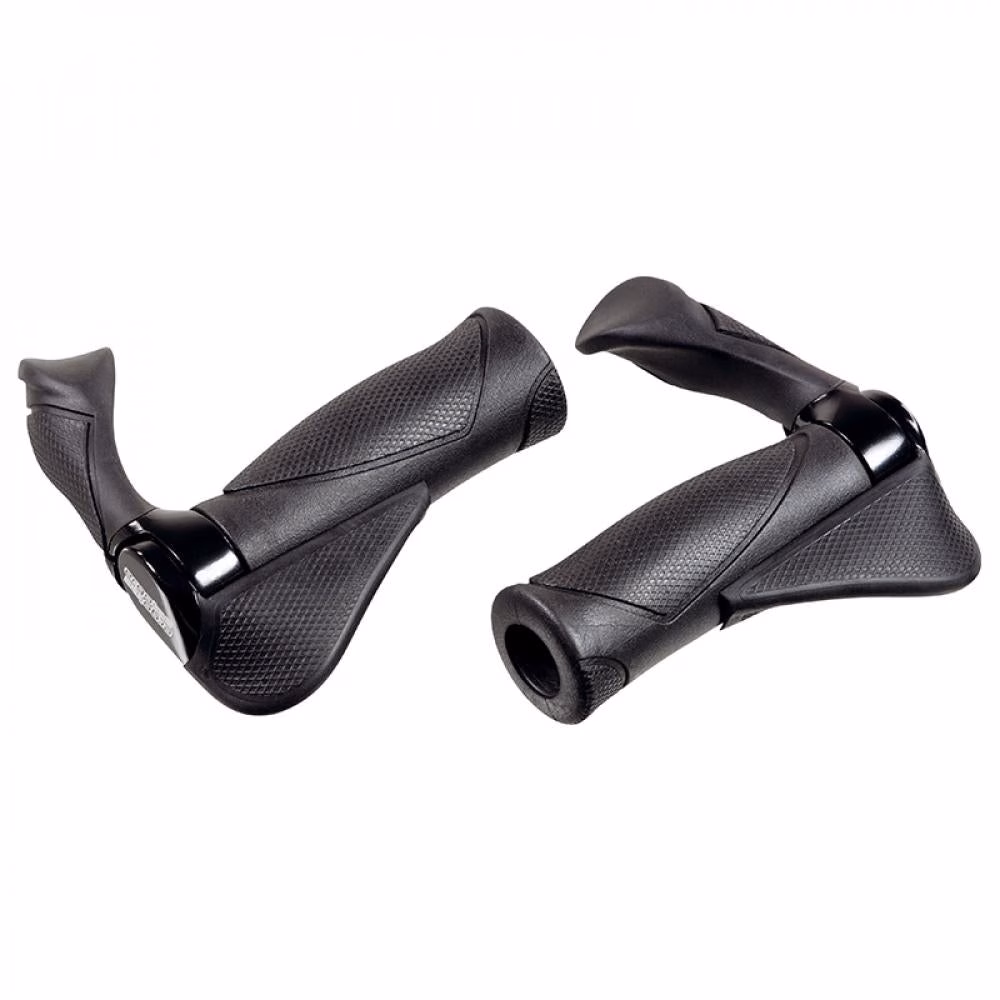 Ergotec Multiflex-Griffe AKSB-10/2 MTB ATB ergonomische Lenkergriffe 130 mm Kraton-Gel Alu inkl. Bar-Ends