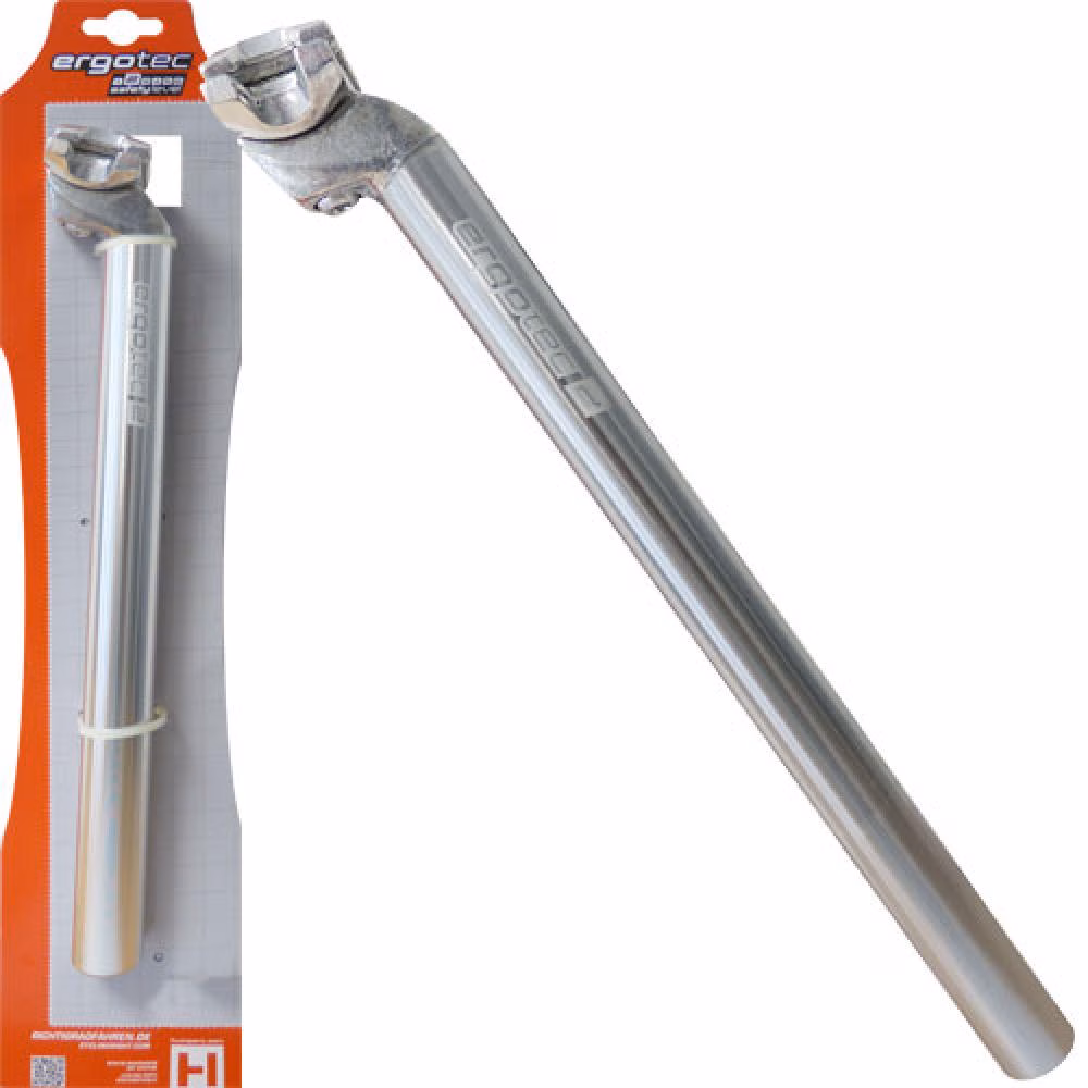 Ergotec Patentsattelstütze Ø 26,0mm 350mm silber Alu