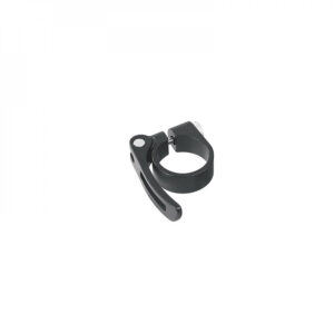 Ergotec Sattelklemmschelle SCQ-080 28,6mm schwarz - Aluminium-Schelle mit Schnellspanner für Fahrradsattelstützen