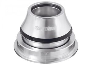 ergotec, Steuersatz, A118SAC-ES 1.5, Tapered 1 1/8" - 1,5", gewindelos semi-integriert, Maße 28.6/44-56/39.8mm, Einbauhöhe 36.2mm, 65°x65°, Lager Catridge, Material Aluminium, Farbe silber, Gewicht ca. 130g