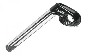 Ergotec Vorbau Cat 2 Niro SL 300mm/40mm Niro/Alu schwarz/silber 1" Ø 22,2mm 35°