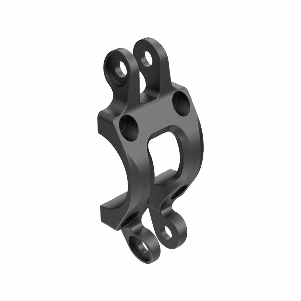 Ergotec Vorbaukappe 31.8mm mit Sepia 2-Halter - Aluminium AL6061 T6 schwarz sandgestrahlt - Vorbau-Frontkappe