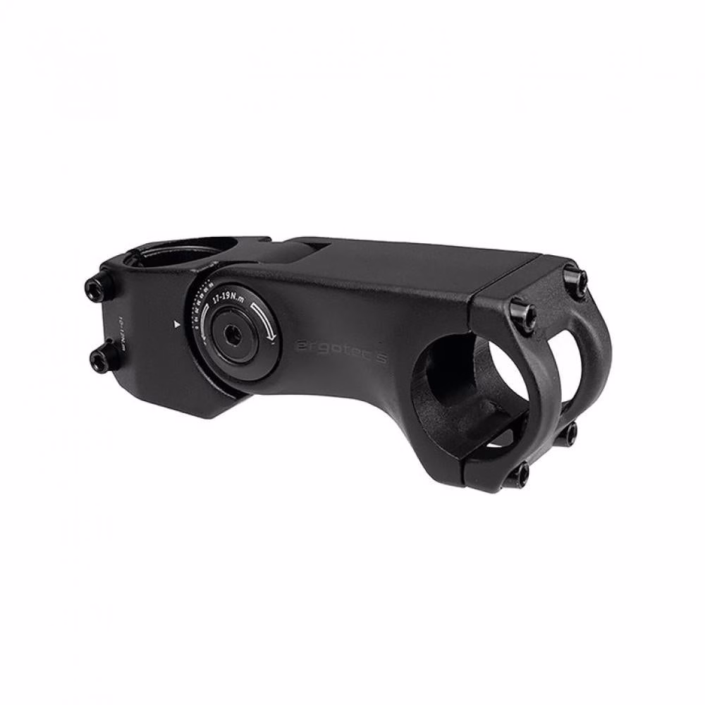 ErgoTec Vorbau Sepia Ahead XL 80mm schwarz verstellbar 0°-60° teilbar Alu 6061 T6 Ø31 - 31.8 mm - 8mm Level 5 e-Bike ready