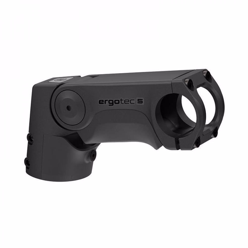 Ergotec Vorbau Sepia XL FI Ahead 50 - 90 mm verstellbar 0°-60°, Ø 31,8 mm, Alu 6061 T6, Kabelführung, Safety Level 5, schwarz-sandgestrahlt
