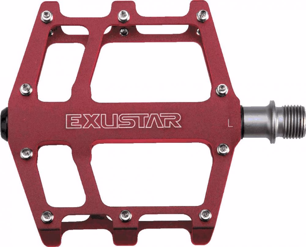 Exustar Plattformpedal MTB/BMX rot Industriegelagert