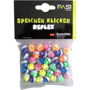 FASI Reflektor-Speichenklicker 36 Stück - bunt, 3M Scotchlite