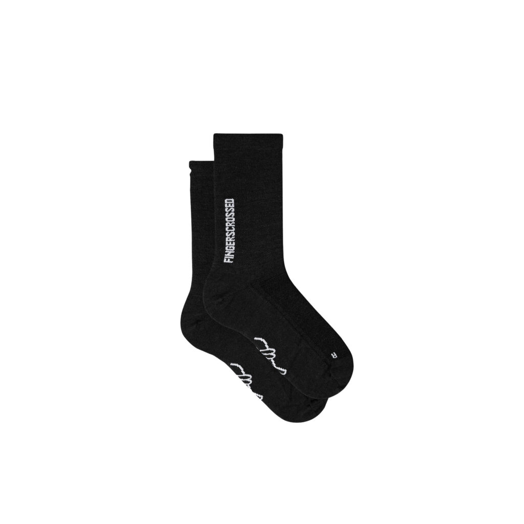 Fingercrossed Light Merino Silk Merinosocken mit Seide 35-38 black
