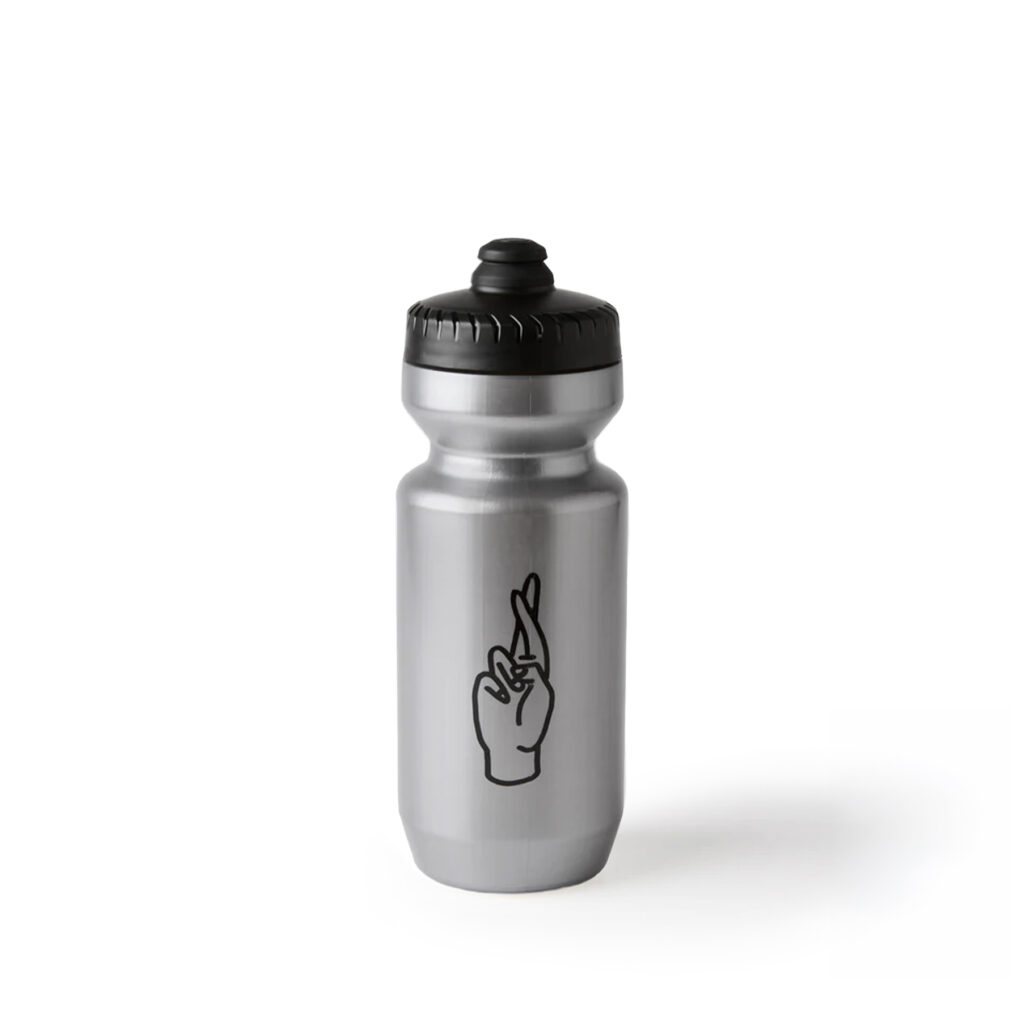 Fingerscrossed Bidon Fahrradtrinkflasche 650ml silver