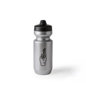 Fingerscrossed Bidon Fahrradtrinkflasche 650ml silver