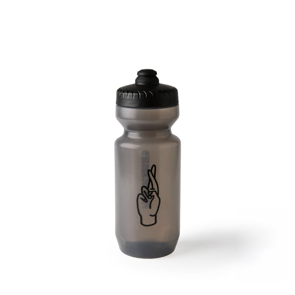 Fingerscrossed Bidon Fahrradtrinkflasche 650ml smoke