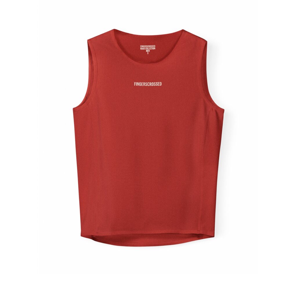 Fingerscrossed Road Baselayer Men ärmelloses Funktionsunterhemd Herren M brick