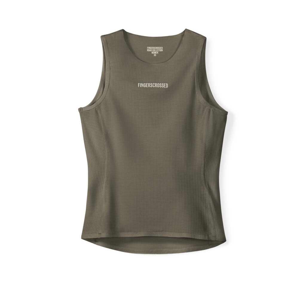 Fingerscrossed Road Baselayer Women ärmelloses Funktionsunterhemd Damen XL olive