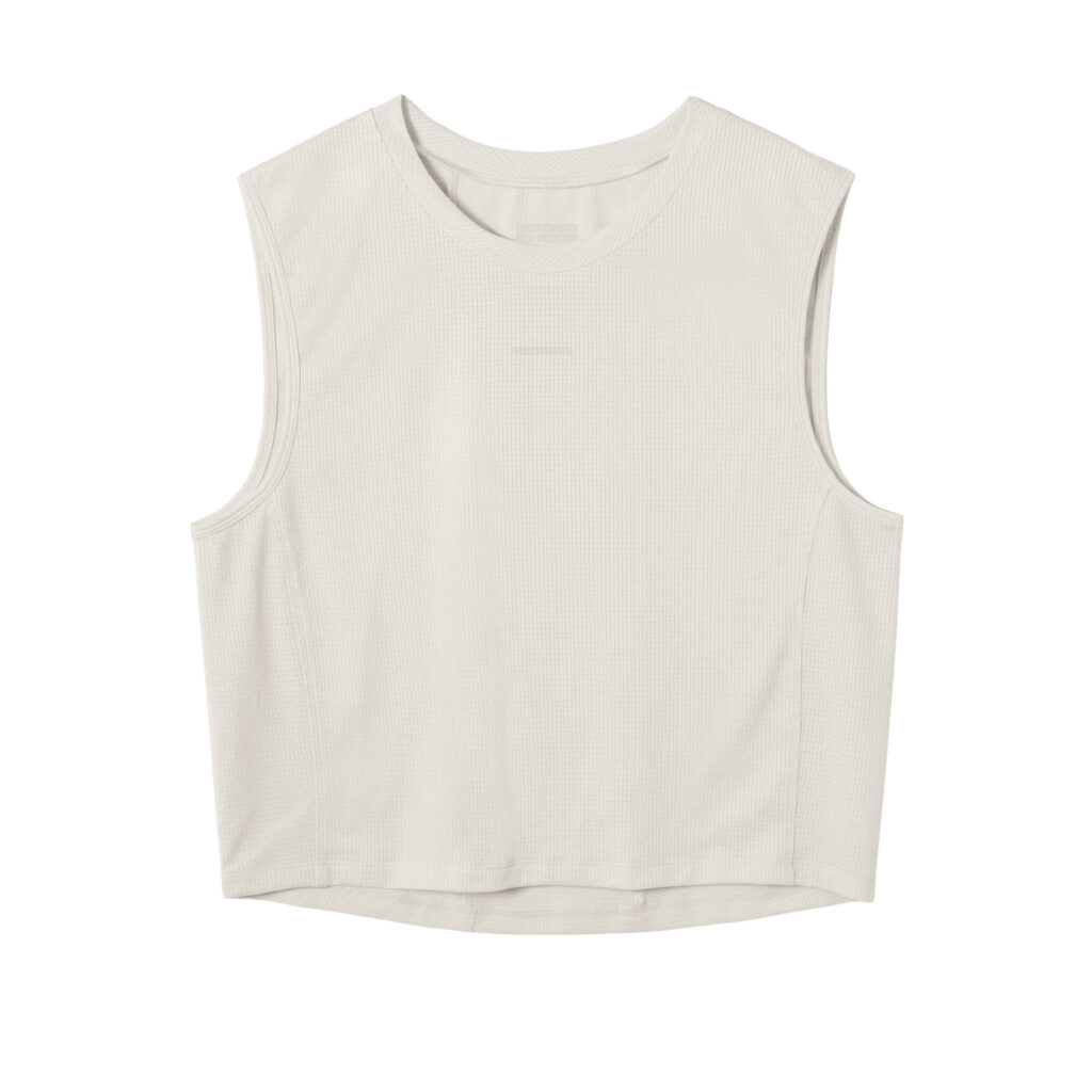 Fingerscrossed Road Crop Top Women Ärmelloses Fahrradtrikot Frauen L antique cream