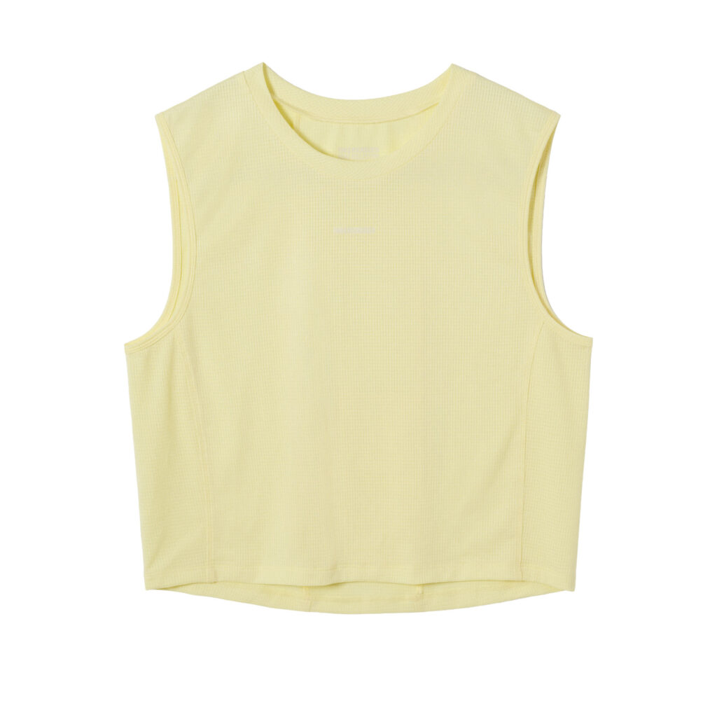 Fingerscrossed Road Crop Top Women Ärmelloses Fahrradtrikot Frauen S butter yellow