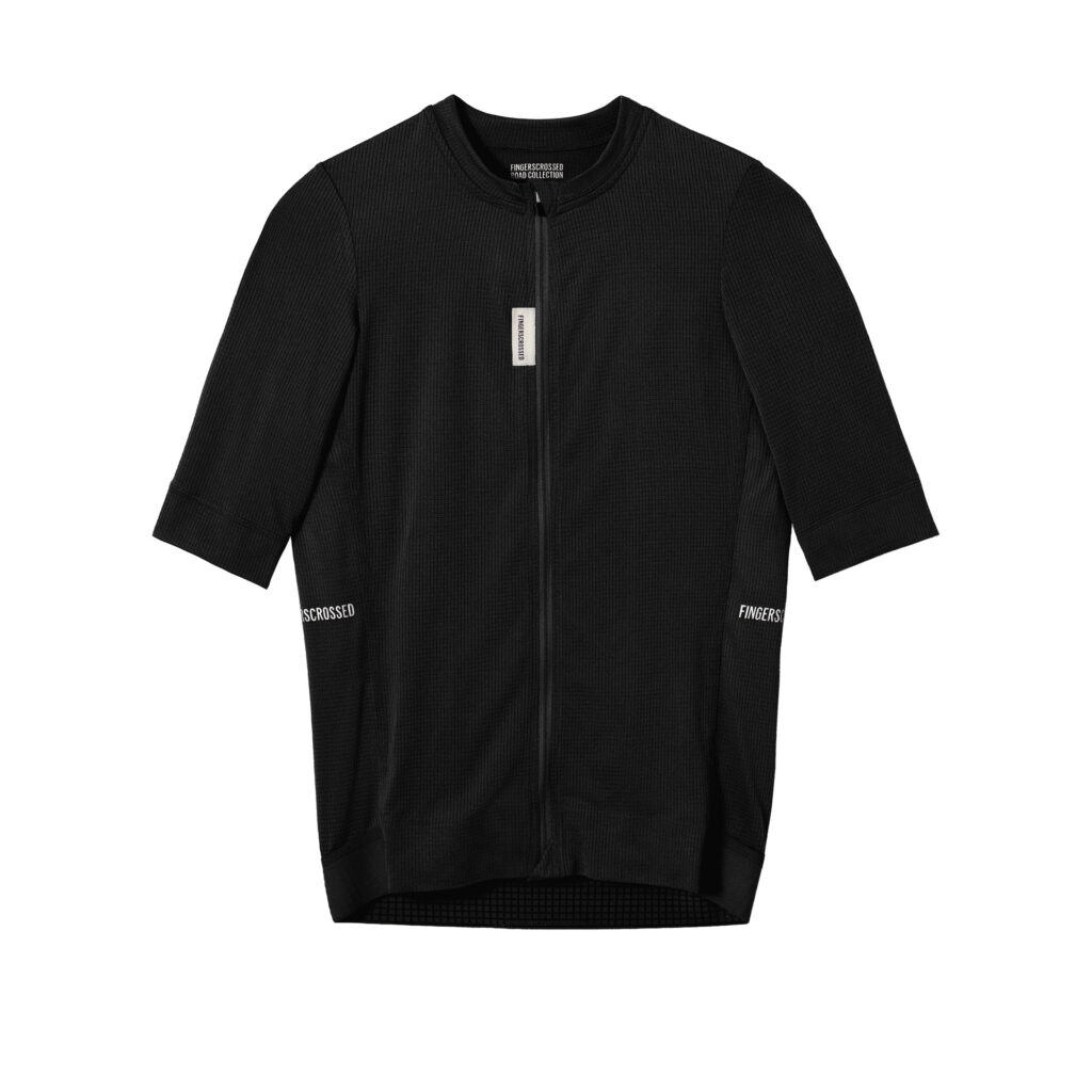 Fingerscrossed Road Jersey Super Light Men Kurzarm Fahrradtrikot Herren M black