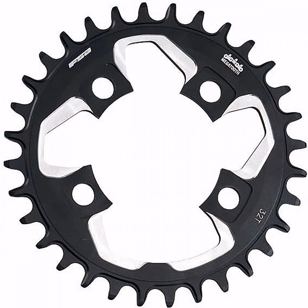 FSA Kettenblatt MTB Afterburner Megatooth ABS 76 mm x 32 T Schwarz - maximaler Kettenhalt